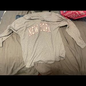 John Galt - Brandy Melville grey New York shirt